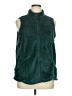 Basic Editions 100% Polyester Green Faux Fur Vest Size XL - photo 1