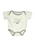 Assorted Brands 100% Cotton Ivory Short Sleeve Onesie Size 3-6 mo - photo 1