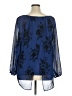 Torrid Blue 3/4 Sleeve Blouse Size 1X Plus (1) - photo 2