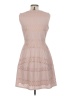 BCBGMAXAZRIA Tan Burgundy Cocktail Dress Size M - photo 2