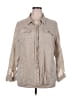 Calvin Klein Tan 3/4 Sleeve Button-Down Shirt Size 2X - photo 1