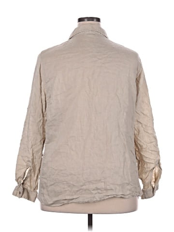 Calvin Klein 3/4 Sleeve Button-Down Shirt (view 2)