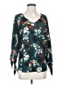 Fortune + Ivy 100% Polyester Teal 3/4 Sleeve Blouse Size S - photo 1