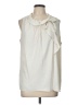 Ann Taylor 100% Polyester Ivory Sleeveless Blouse Size L - photo 1