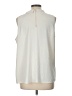 Ann Taylor 100% Polyester Ivory Sleeveless Blouse Size L - photo 2