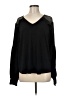 Adrianna Papell Black Long Sleeve Blouse Size M - photo 1