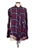 Willow & Clay 100% Rayon Burgundy Poncho Size L - photo 1