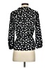 J.Crew 100% Polyester Polka Dots Black 3/4 Sleeve Blouse Size 00 - photo 2