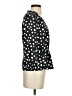 J.Crew 100% Polyester Polka Dots Black 3/4 Sleeve Blouse Size 00 - photo 4