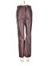 Express 100% Polyester Solid Burgundy Jeans Size 4 - photo 1
