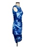 BCBGMAXAZRIA Tie-dye Blue Cocktail Dress Size XS - photo 4