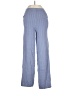 Pink Rose Stripes Blue Casual Pants Size M - photo 1