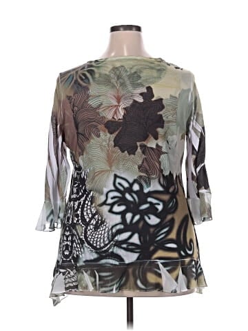 Bleu 3/4 Sleeve Blouse (view 2)