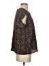 Willow & Root Brown Black Short Sleeve Blouse Size S - photo 4