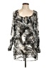 BCBGMAXAZRIA 100% Polyester Silver Long Sleeve Blouse Size L - photo 1