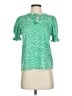 Crown & Ivy Green Short Sleeve Blouse Size XS - photo 1