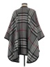 V.Fraas 100% Acrylic Gray Poncho One size - photo 2