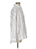 Wild Fable Stripes Silver White Long Sleeve Button-Down Shirt Size S - photo 4