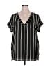 My Story Black Short Sleeve Blouse Size 5X - photo 1