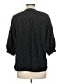 Mushrooms Polka Dots Black 3/4 Sleeve Blouse Size M - photo 2