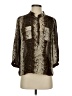 Parker Animal Print Brown 3/4 Sleeve Blouse Size XS - photo 1