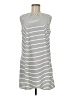 Faded Glory 100% Polyester Stripes Ivory Casual Dress Size M - photo 1