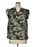 Unbranded Camo Green Sleeveless Blouse Size 1X - photo 1