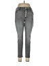 Express Chevron-herringbone Gray Jeans Size L - photo 1