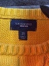 Lands' End Chevron-herringbone Yellow Pullover Sweater Size XS - photo 7