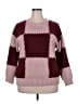 Bearpaw Color Block Burgundy Pullover Sweater Size XXL - photo 1
