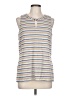 Etcetera Ivory Sleeveless Button-Down Shirt Size L - photo 1