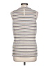 Etcetera Ivory Sleeveless Button-Down Shirt Size L - photo 2