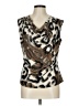CDW Creative Design Works Brown Sleeveless Blouse Size L (estimated) - photo 1