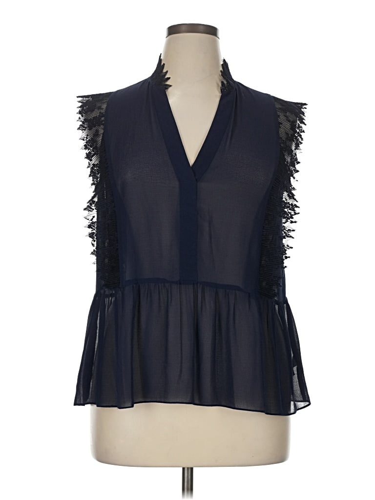 Pre-owned Chelsea28 Sleeveless Blouse In Blue