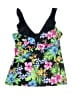 Unbranded Tropical Black Swimsuit Top Size S (estimated) - photo 1