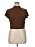 Shein Curve Brown Short Sleeve Top Size 1X - photo 1