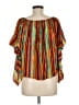 Unbranded 100% Viscose Orange 3/4 Sleeve Blouse Size M - photo 2