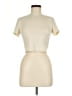 Shein Ivory Short Sleeve Turtleneck Size 6 - photo 1