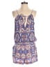 Parker 100% Silk Paisley Blue Romper Size S - photo 1