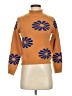 Unbranded Floral Orange Turtleneck Sweater Size S - photo 1