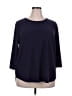 Basic Editions Blue 3/4 Sleeve Top Size 3X - photo 1