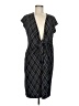 Ann Taylor Argyle Black Gray Casual Dress Size 6 - photo 1