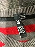 Ocean Current 100% Cotton Stripes Gray Pullover Sweater Size M - photo 7