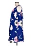 Kaari Blue 100% Polyester Print Blue Casual Dress Size L - photo 5