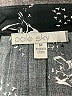 Pale Sky Print Black Long Sleeve Blouse Size M - photo 7