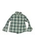 Crewcuts Outlet 100% Cotton Plaid Green Long Sleeve Button-Down Shirt Size 3 - photo 1