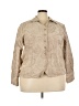 Keneth Too! 100% Polyester Tan Long Sleeve Blouse Size 3X - photo 1