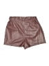 Willa Story 100% Polyurethane Metallic Brown Shorts Size XS - photo 2