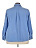 Lands' End 100% Polyester Blue 3/4 Sleeve Blouse Size 26 - photo 2