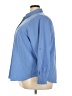 Lands' End 100% Polyester Blue 3/4 Sleeve Blouse Size 26 - photo 5